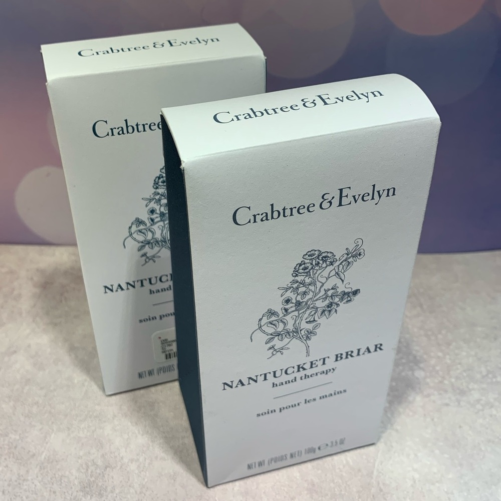 NIB 2-Crabtree & Evelyn Nantucket Briar Hand Therapy Cream 3.5 oz Each
